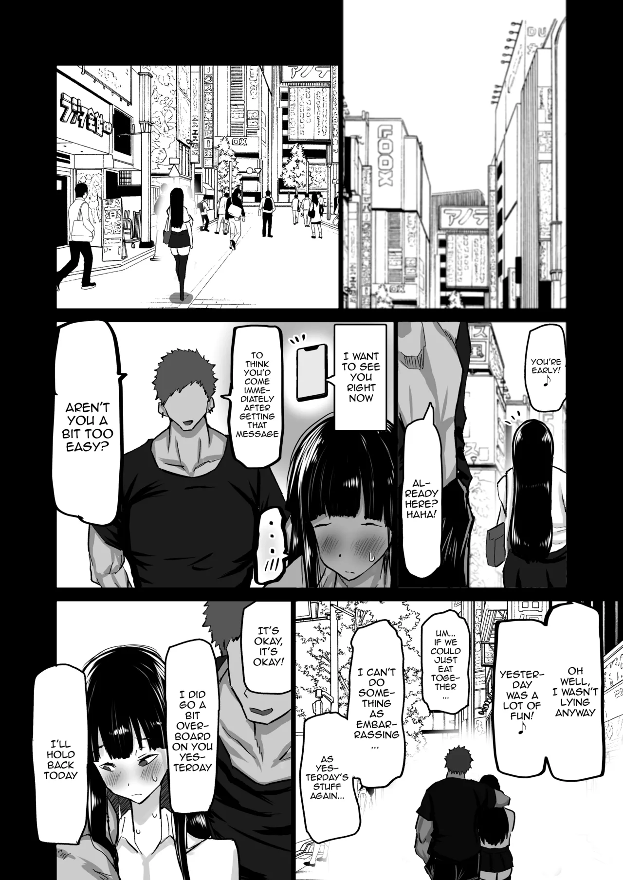 My Timid Childhood Friend Is Being Toyed With - Until Senpai's Huge Dick Turns You Into His Convenient Onahole page 35