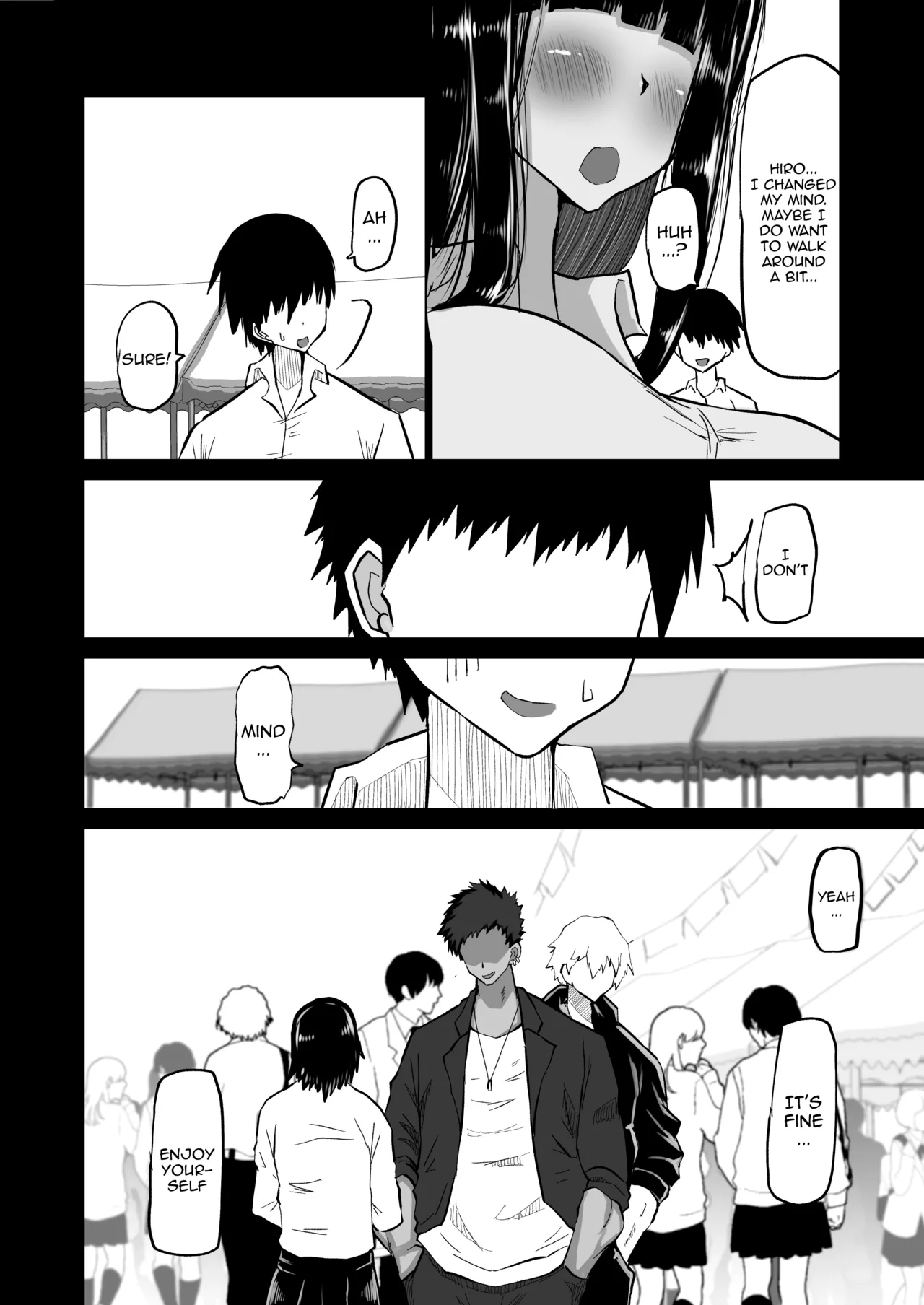 My Timid Childhood Friend Is Being Toyed With - Until Senpai's Huge Dick Turns You Into His Convenient Onahole page 9
