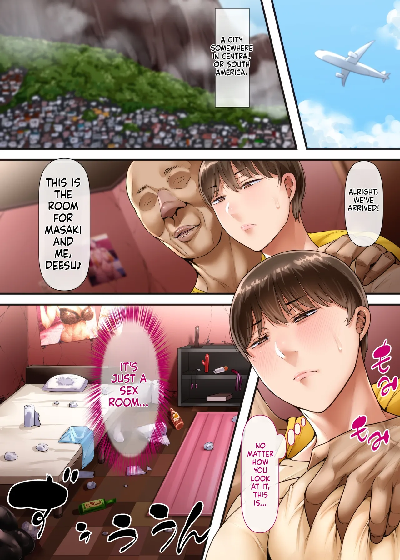 My wife is currently overseas page 12