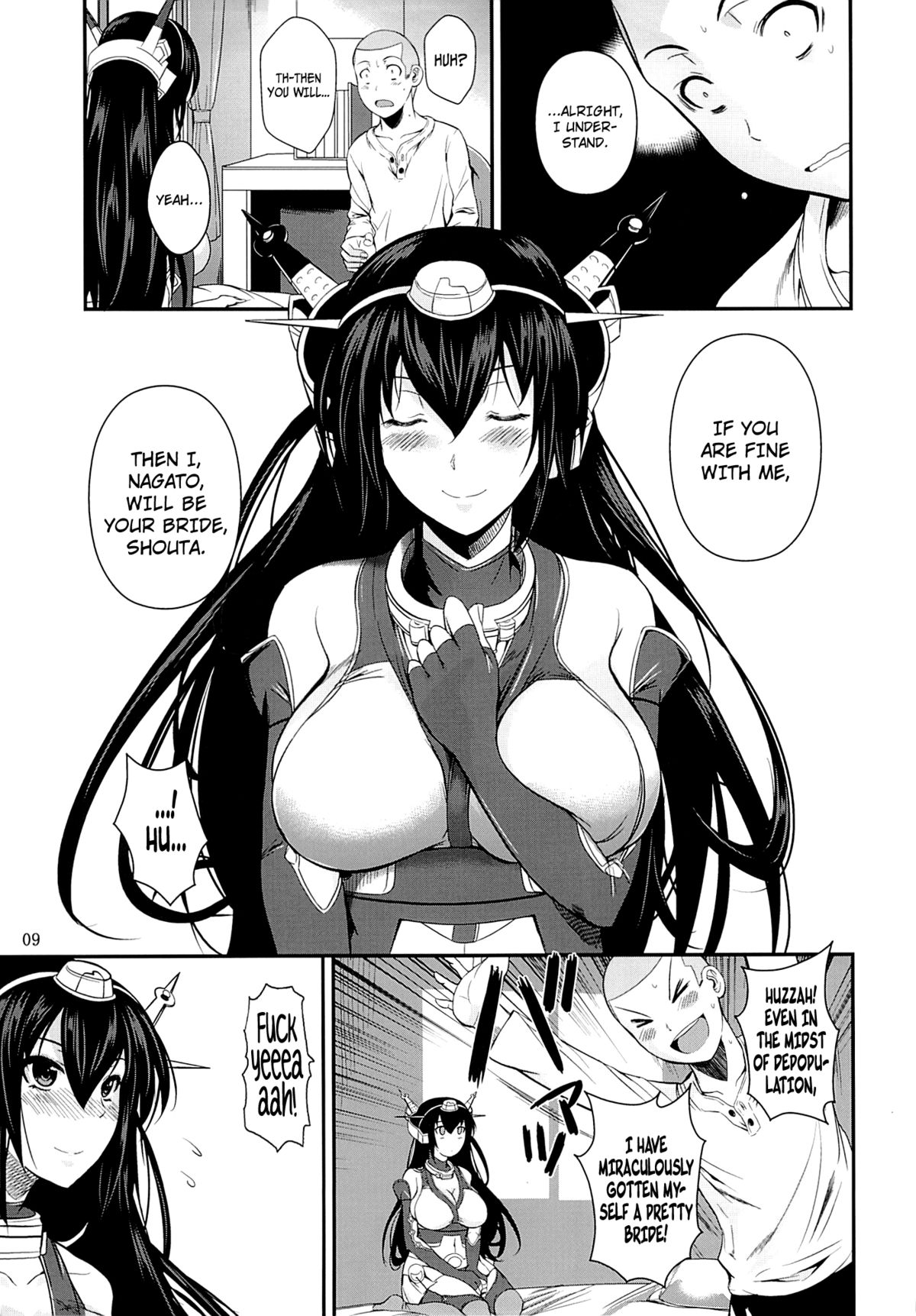 Nagato Drops (Kantai Collection) [English] =TV + Afro= page 9