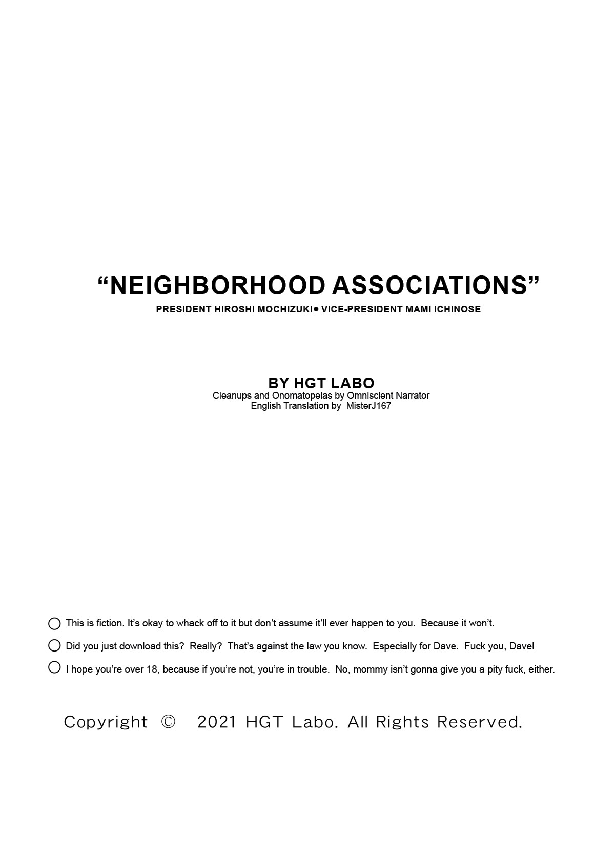 Neighborhood Associations page 95