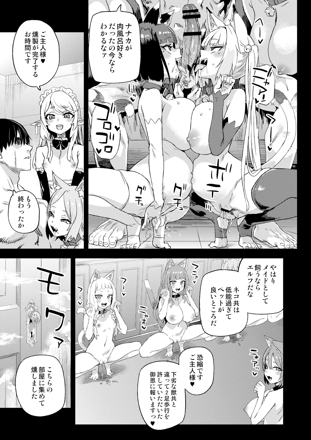 Nekozoku Musume wa Ningen o Kau. - CAT GIRLS KEEP A HUMAN page 44