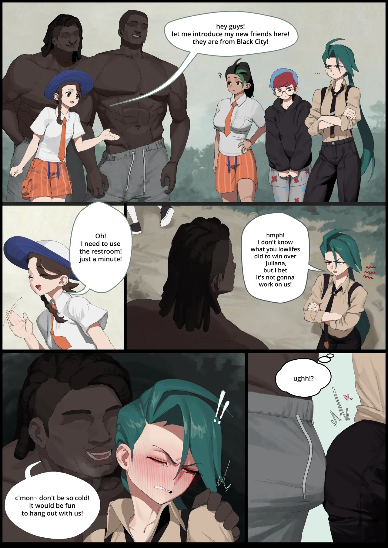 Nemona, Penny & Rika get BLACKED page 1