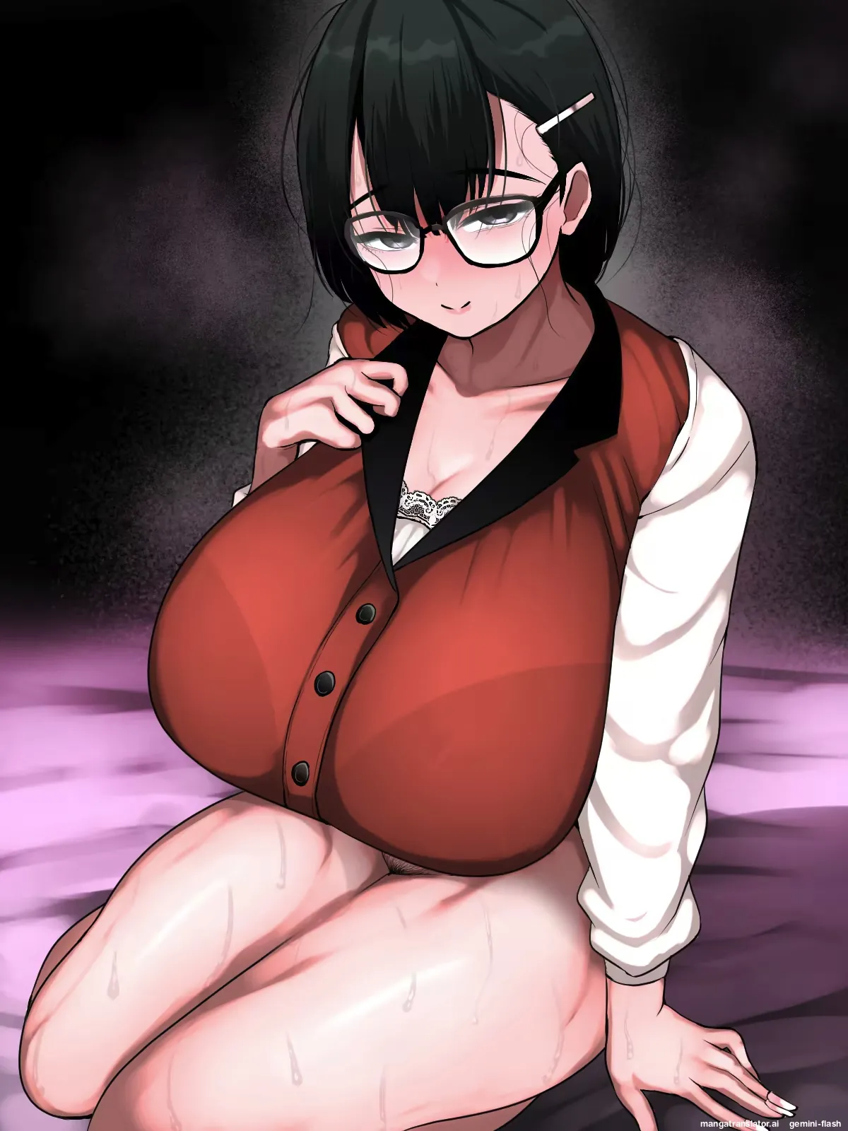 Net de Shiriatta Jimi Megane Bakunyuu to Otomodachi Koubi Shichau Hanashi page 1