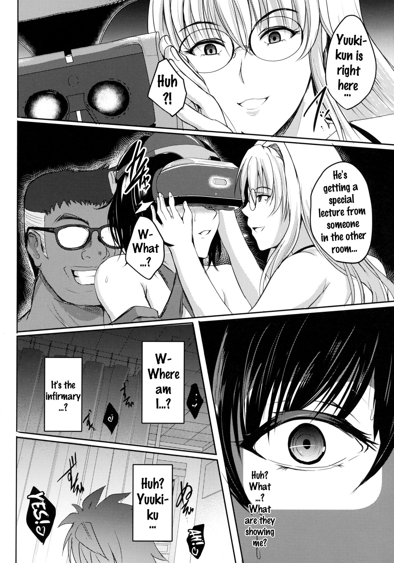 Netorare x VR ~Bakunyuu Hoken Kyoushi o Ninshin Chakushou!~ page 28