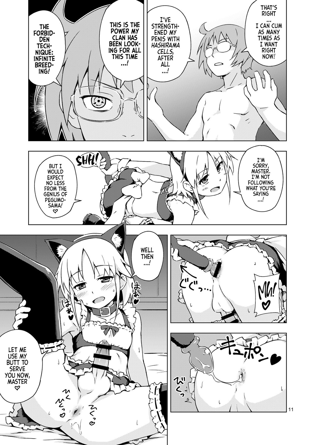 Ninja Impregnation Art: Infinite Crossdressing Nekomimi Breeding Technique! page 10
