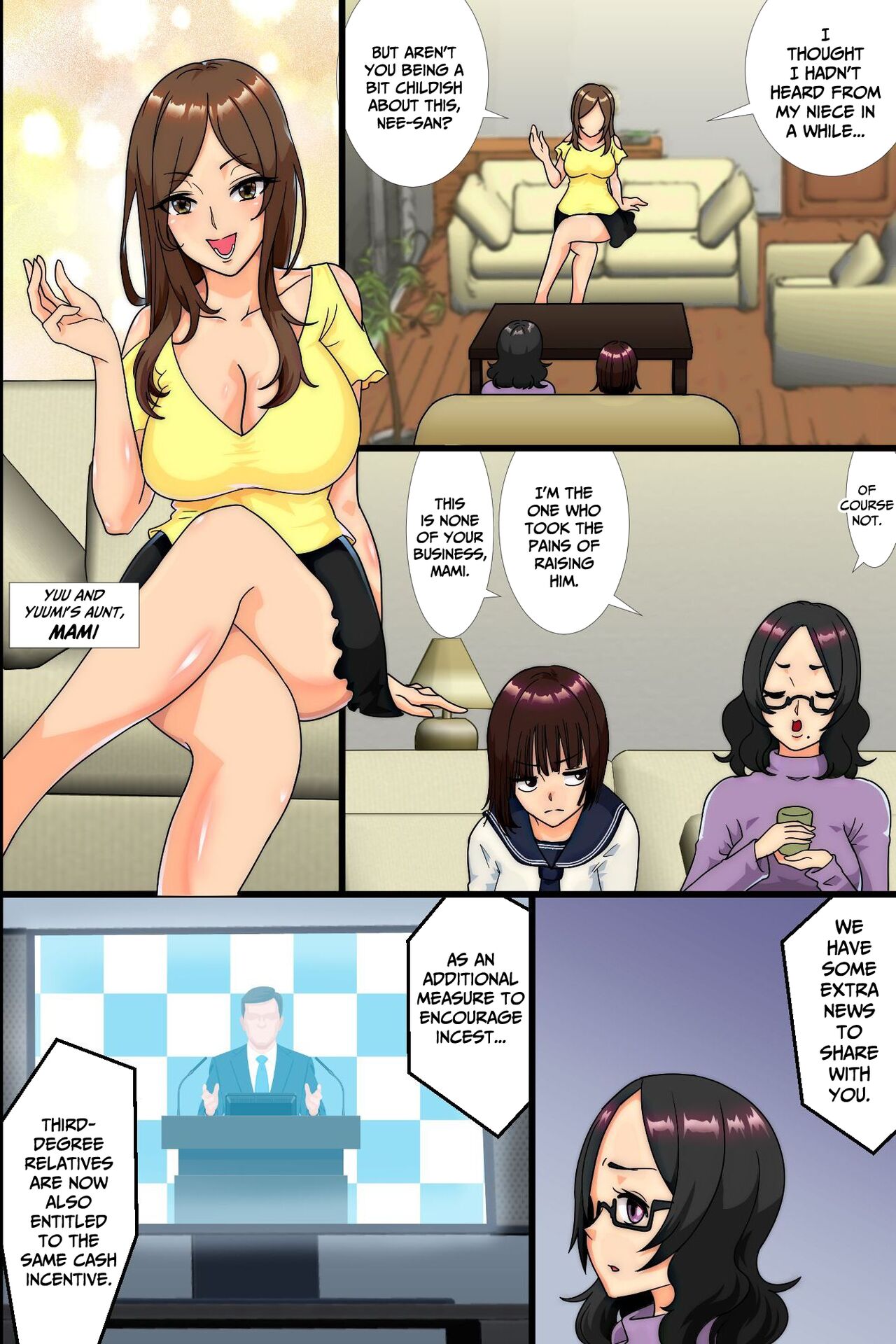 Ninshin wa Kinshin de to iu Hou ga Dekita node, Haha to Imouto to Oba ga Mainichi Ore no Chinpo o Neratte Kuru page 21