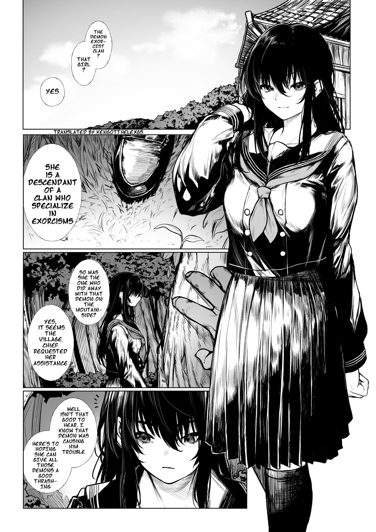No Way an Exorcist Could Lose to a Little Oni page 1
