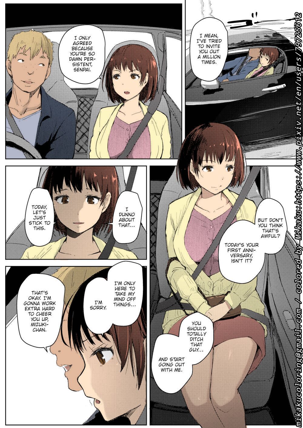 NTR Anniversary + ) [Syukurin] Mitsuha ~Netorare~ (Kimi no Na wa.) [English] [Colorized] by Mikaku page 2