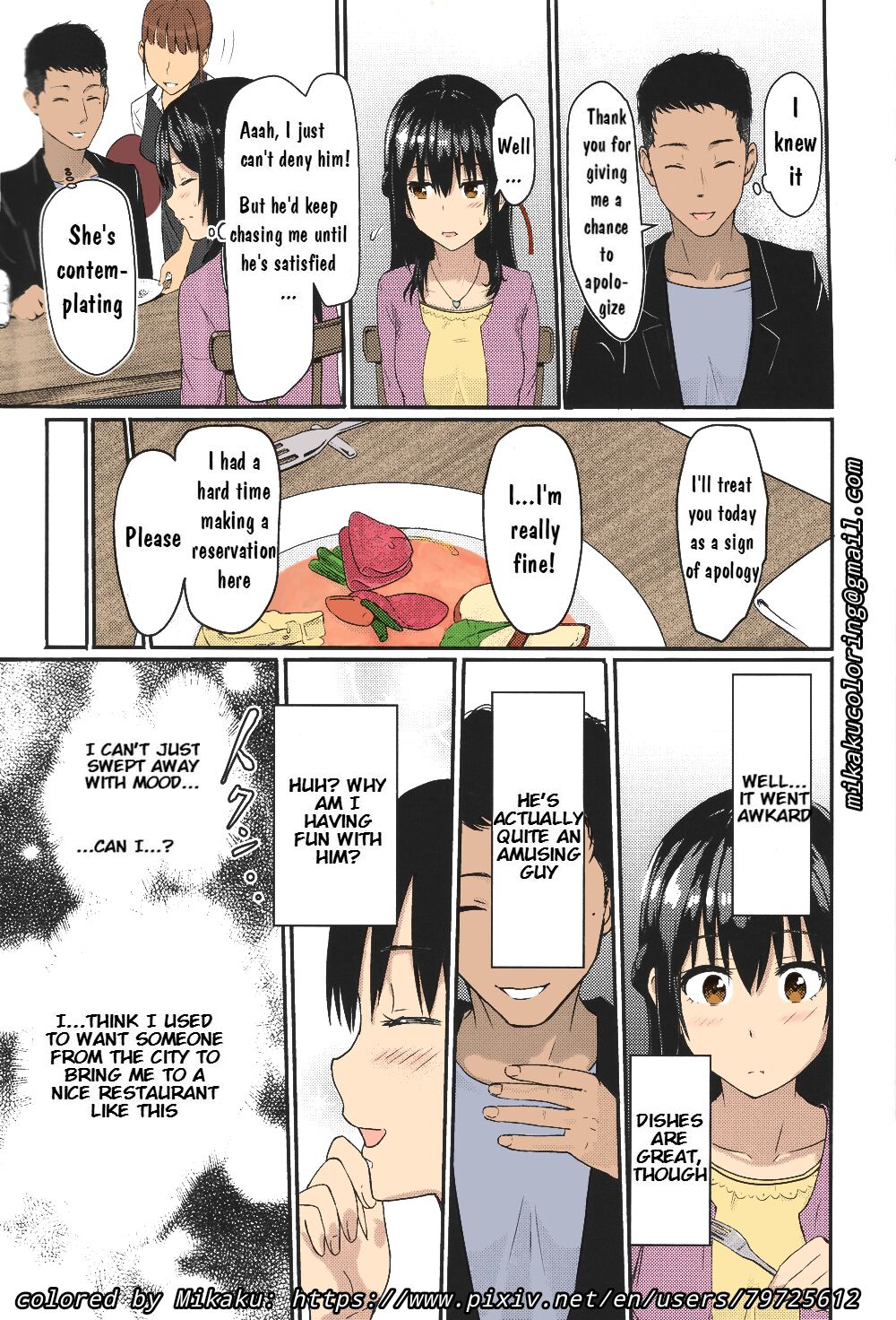 NTR Anniversary + ) [Syukurin] Mitsuha ~Netorare~ (Kimi no Na wa.) [English] [Colorized] by Mikaku page 54
