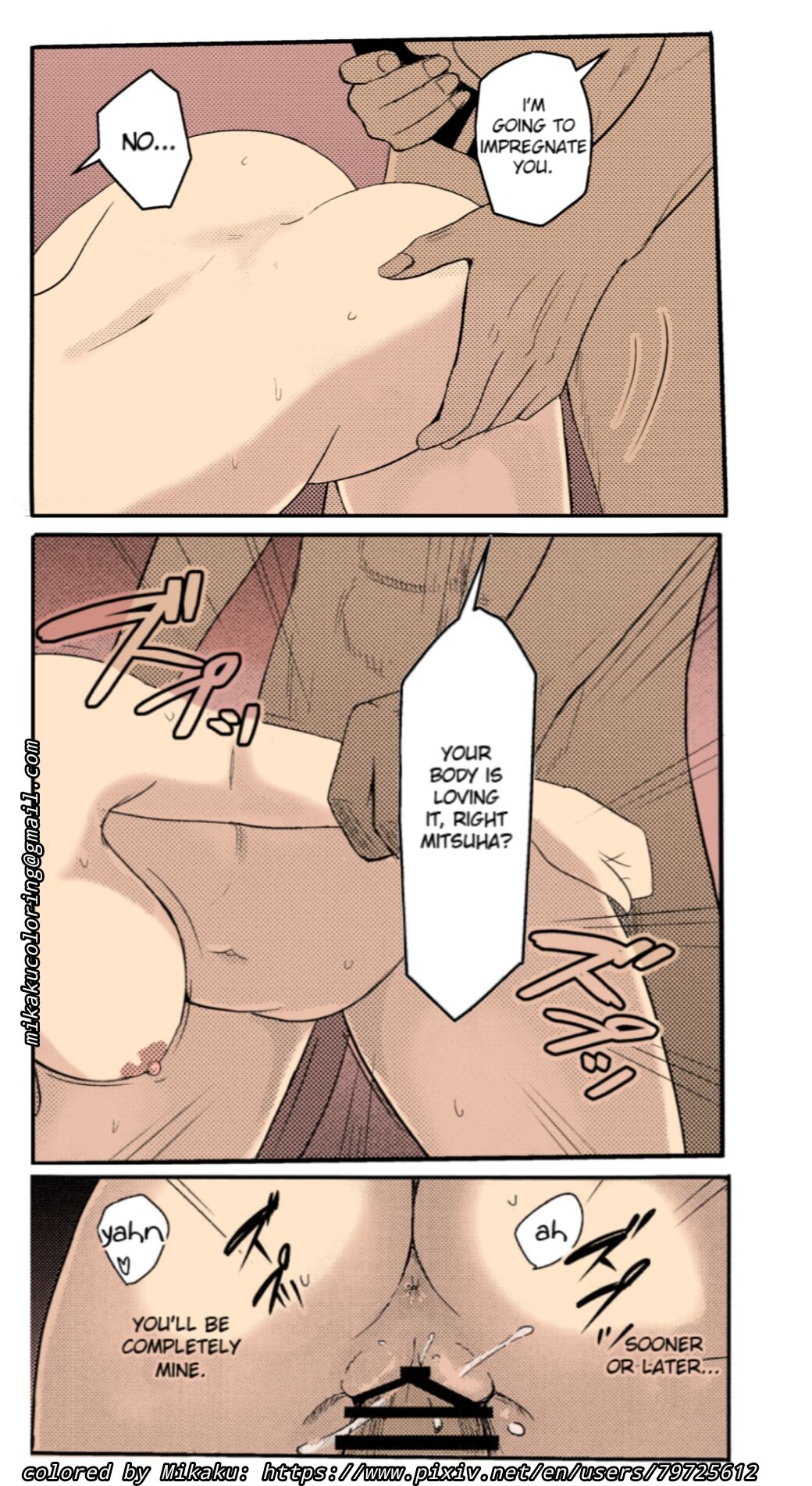 NTR Anniversary + ) [Syukurin] Mitsuha ~Netorare~ (Kimi no Na wa.) [English] [Colorized] by Mikaku page 64