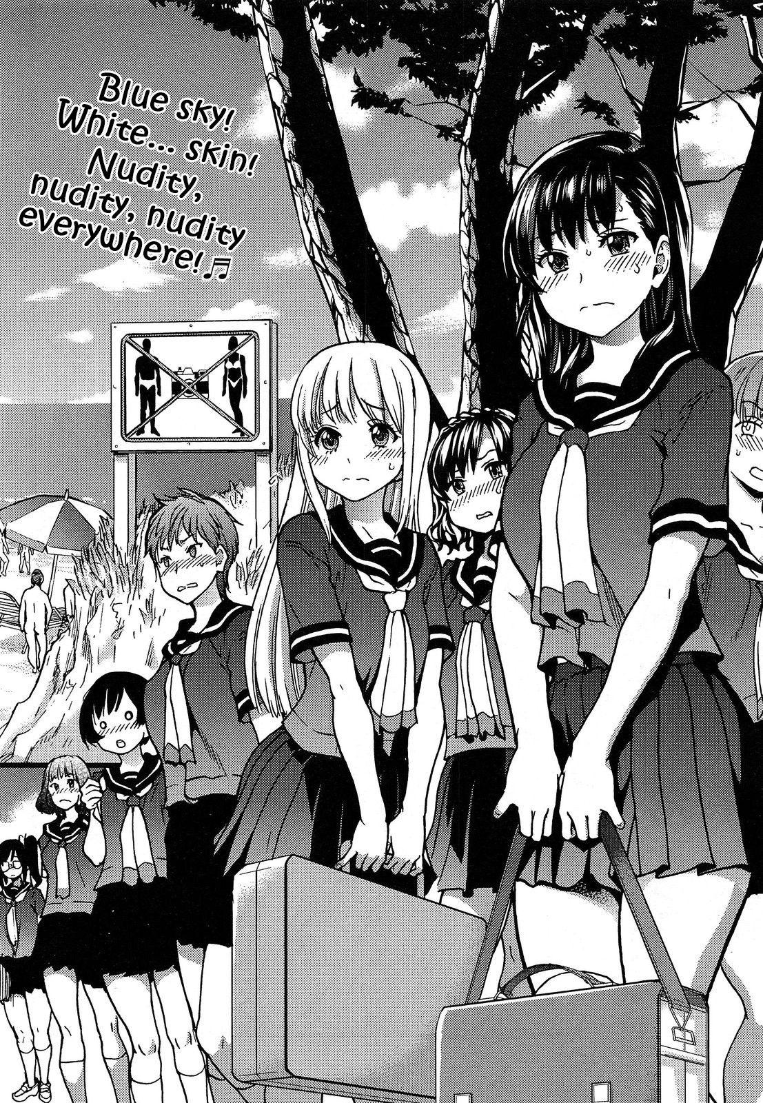 Nudist Beach ni Syuugaku Ryokoude!! Ch. 1-9 page 2