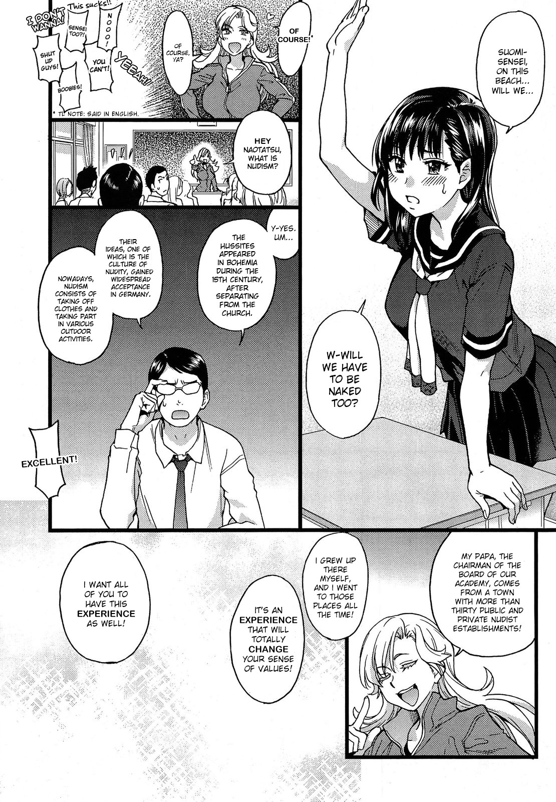 Nudist Beach ni Syuugaku Ryokoude!! Ch. 1-9 page 6
