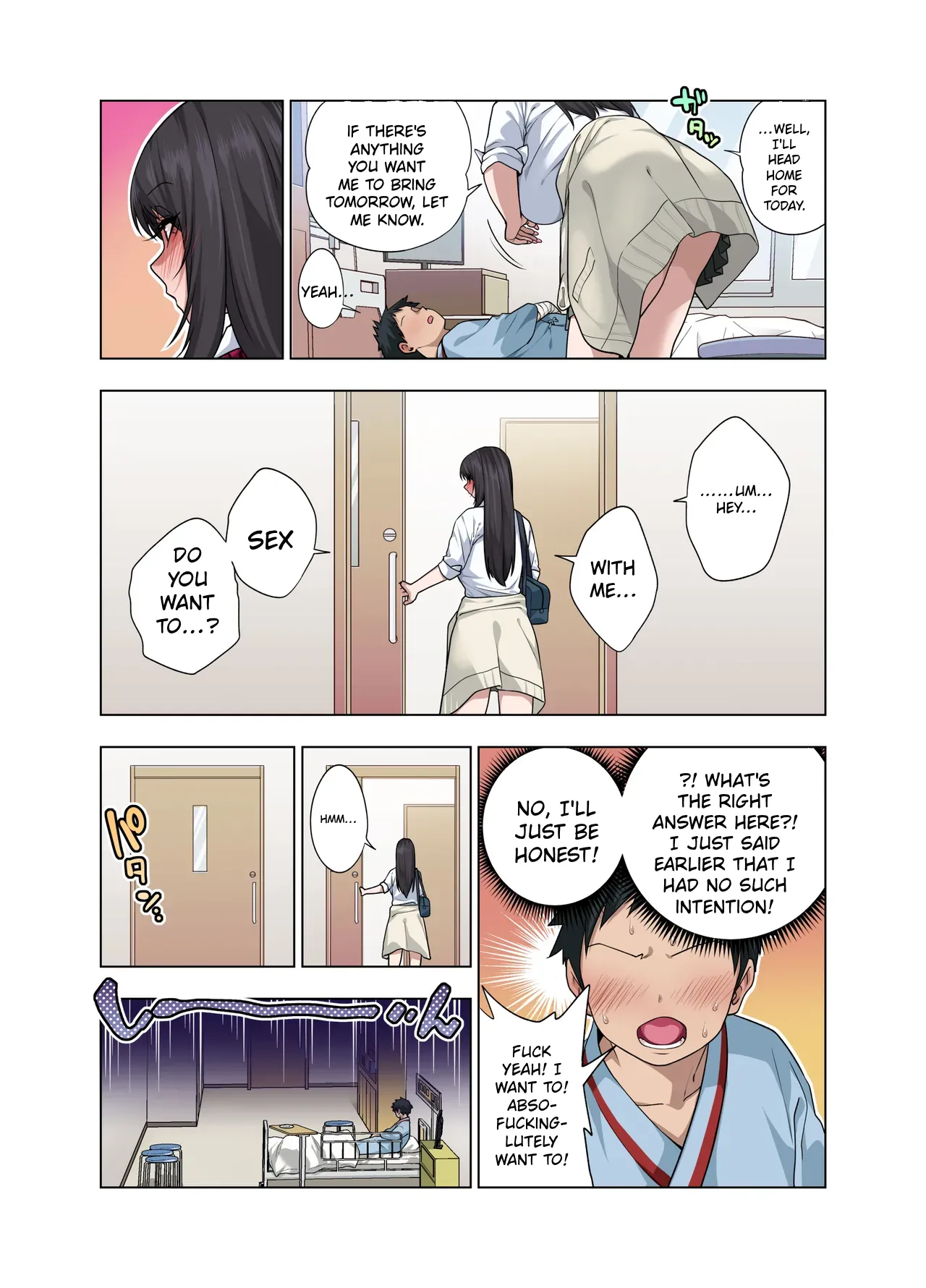 Nuite Moraimakuri Nyuuin Seikatsu ~Tasuketa Cool-Gyaru wa Jitsu wa Sukebe deshita~ page 17