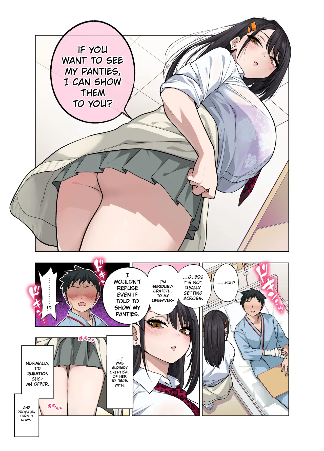 Nuite Moraimakuri Nyuuin Seikatsu ~Tasuketa Cool-Gyaru wa Jitsu wa Sukebe deshita~ page 9