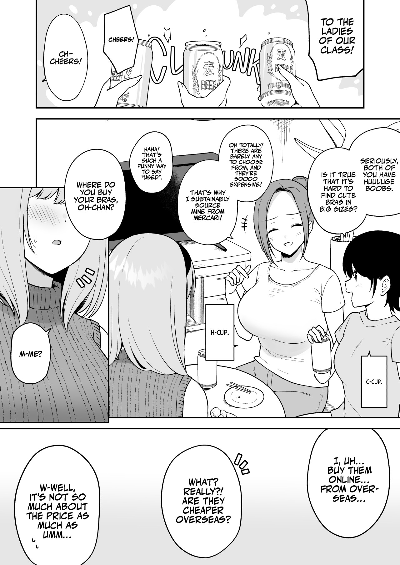 O-Cup Co-ed Showcases Her Superior Assets to Her Busty Friends page 2