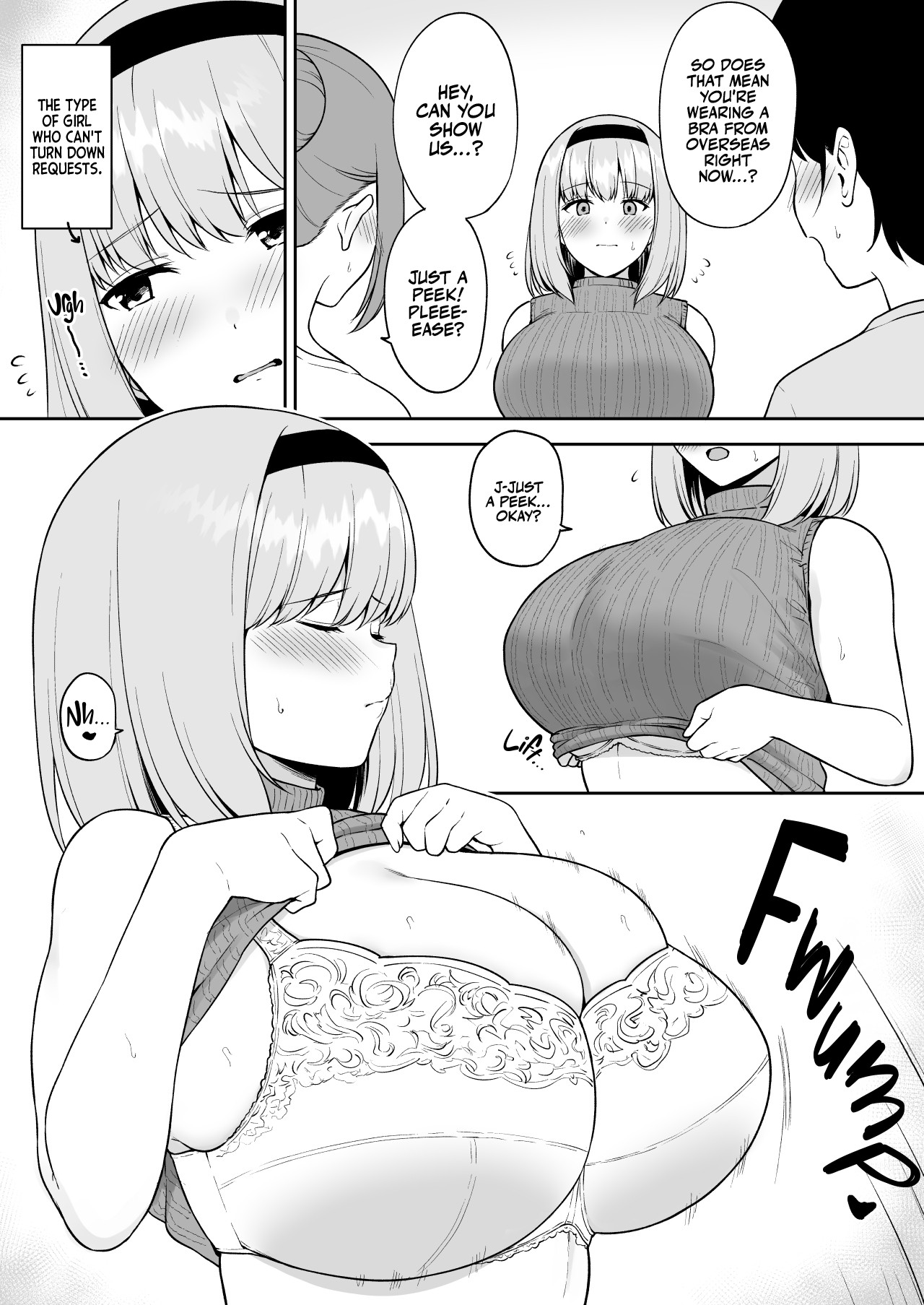 O-Cup Co-ed Showcases Her Superior Assets to Her Busty Friends page 4