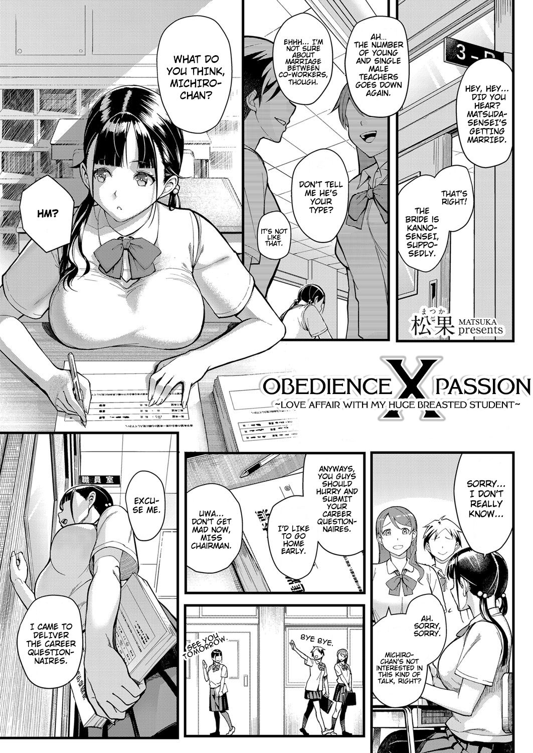 Obedience x Passion ~Love Affair with my Huge Breasted Student~ page 1