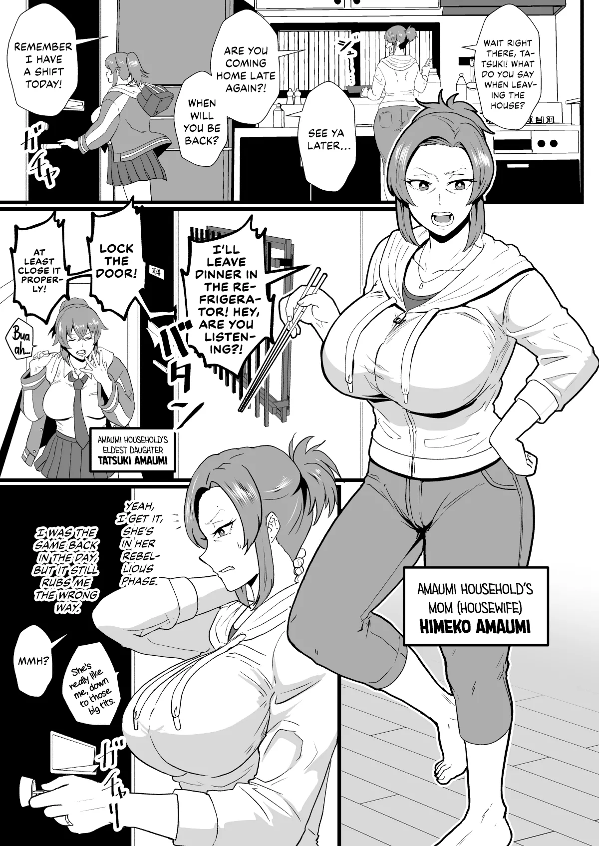 “Of course this doesn’t bother me” Delinquent Mom Himeko Amaumi Is Being Hypnotized! page 2