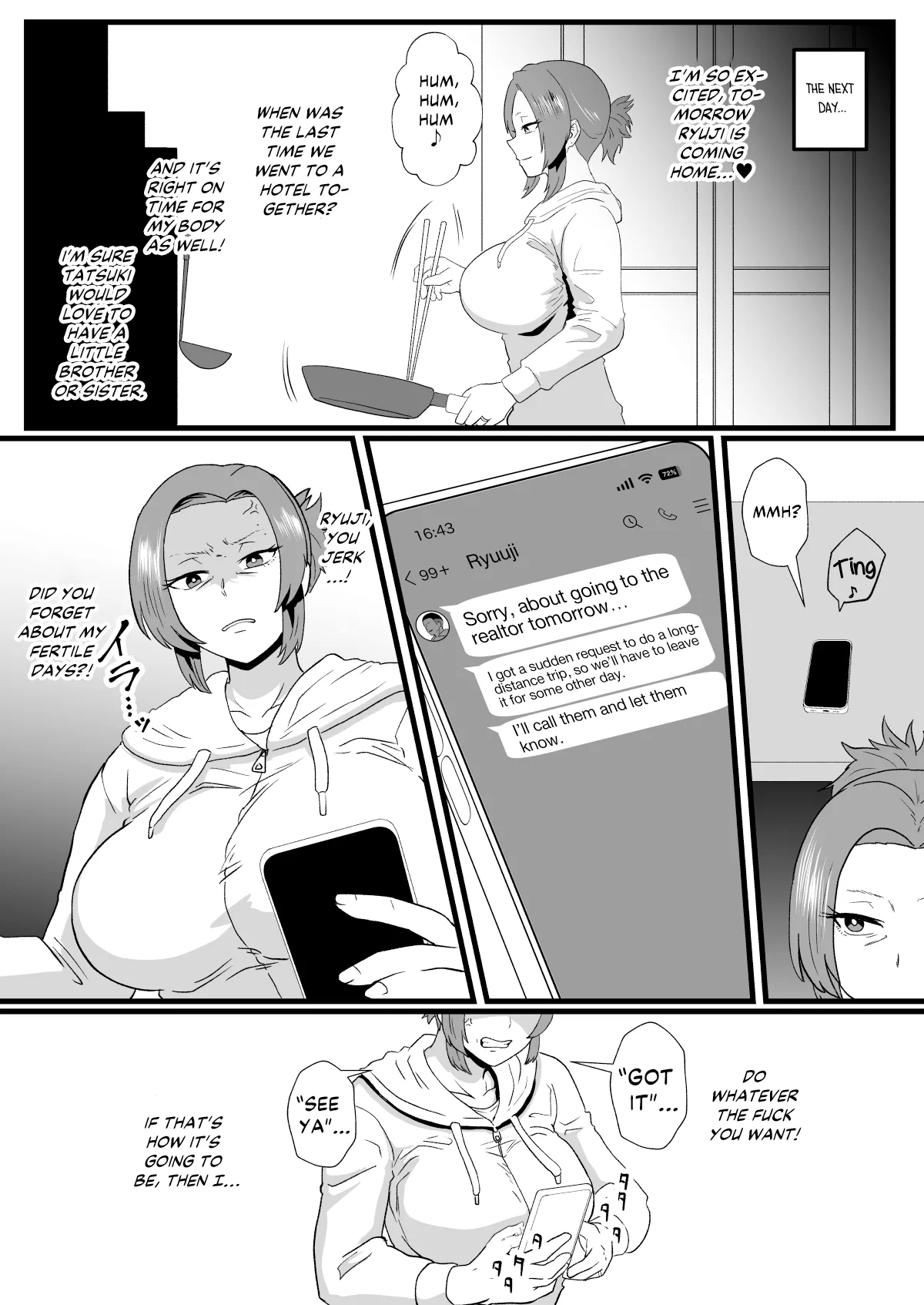 “Of course this doesn’t bother me” Delinquent Mom Himeko Amaumi Is Being Hypnotized! page 26