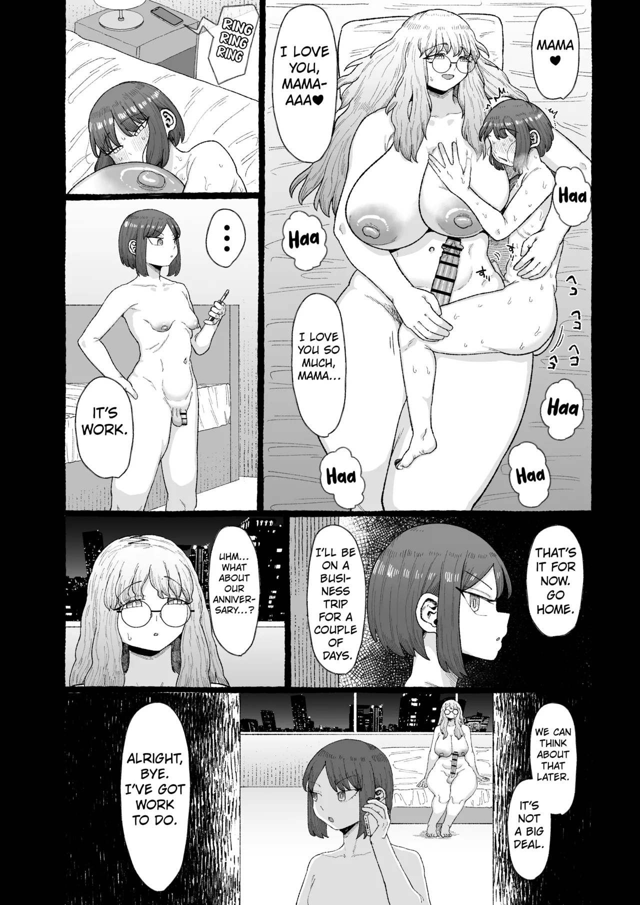 Ogya Babu Charisma Shachou no Mesu Ochi Futanari Homo Chinpo Sandwich page 12
