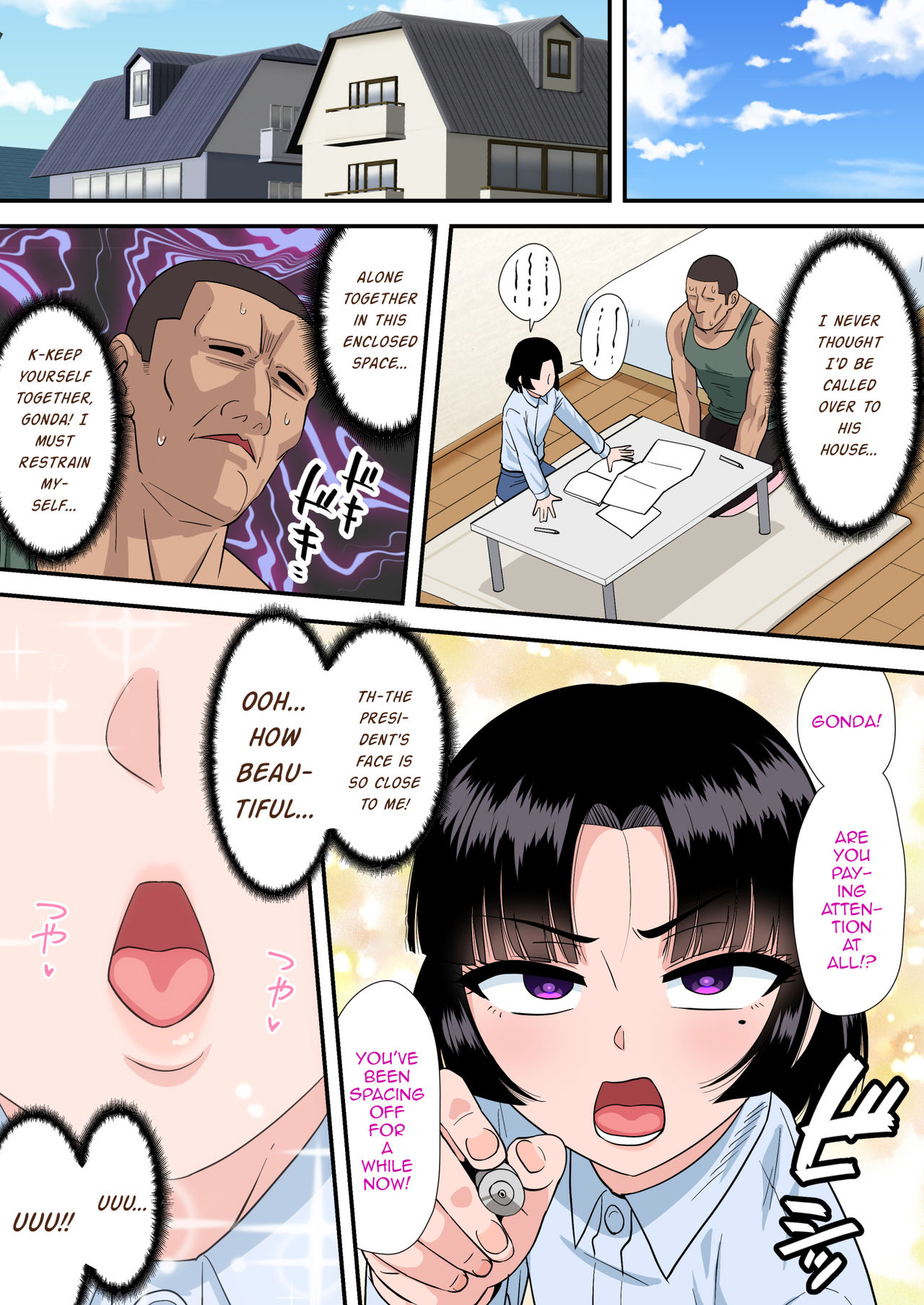 Okappa Fuuki Iinchou to Kanchigai Sex page 4