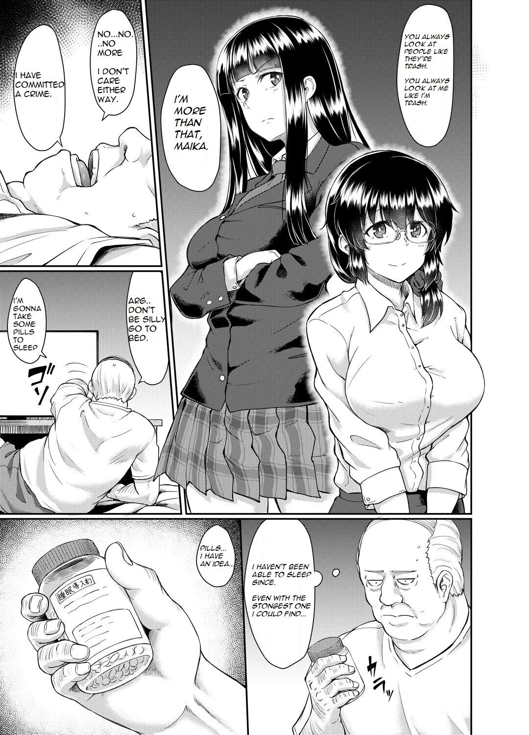 Old teacher fuck Aoki's sisters page 20