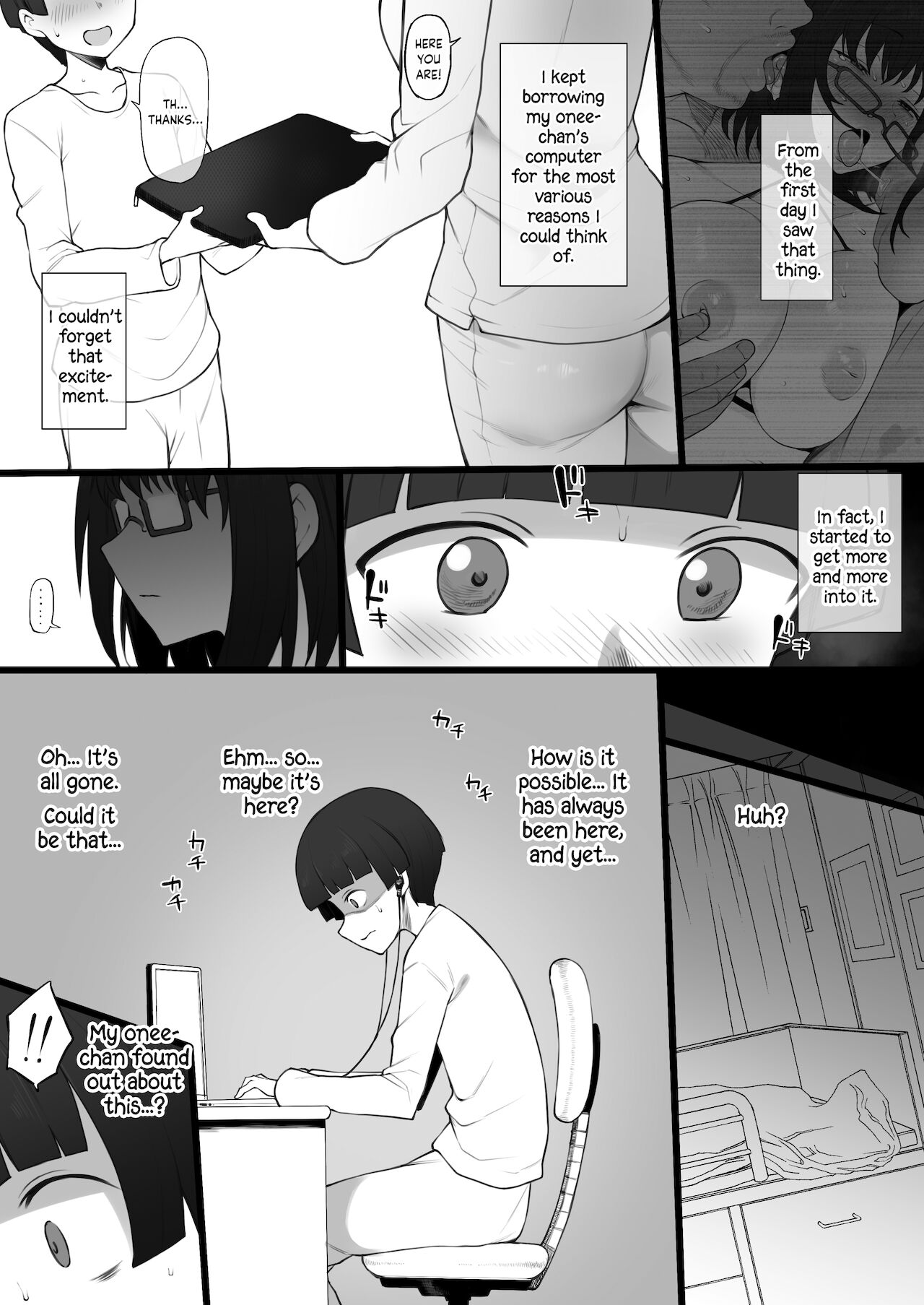 On the Laptop My Beloved Big Sister Lent Me… page 14