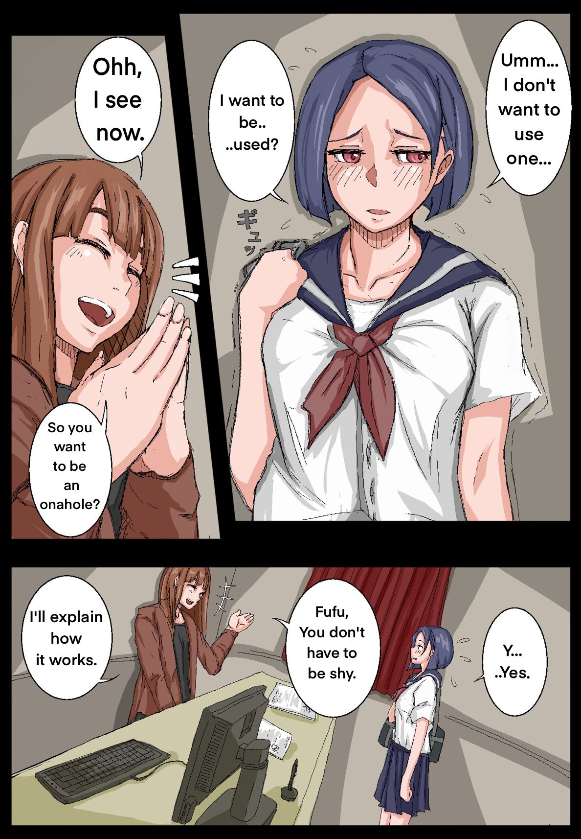 Onahole Senpai. page 6