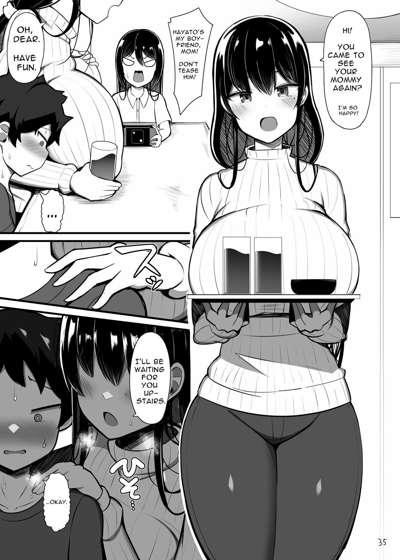 Onee-chan to, Mama to, Honki Koubi. page 35