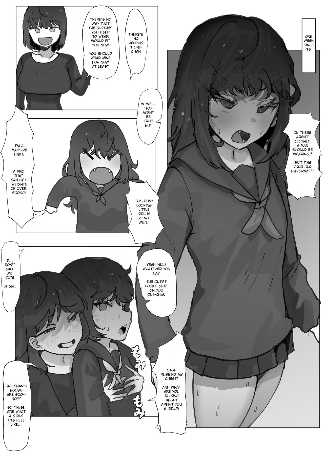 Onii-chan ga TS sareru manga page 6