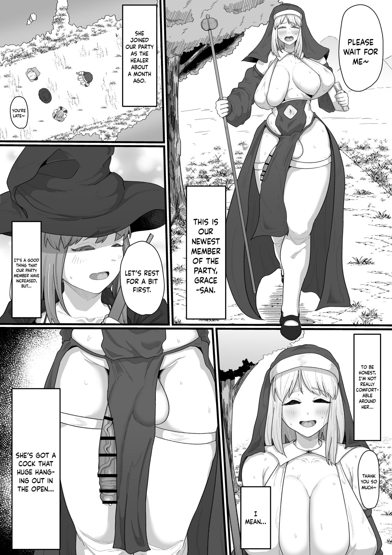 Onna Boukensha x Futanari, Nani mo Okoranai Hazu ga Naku... page 4