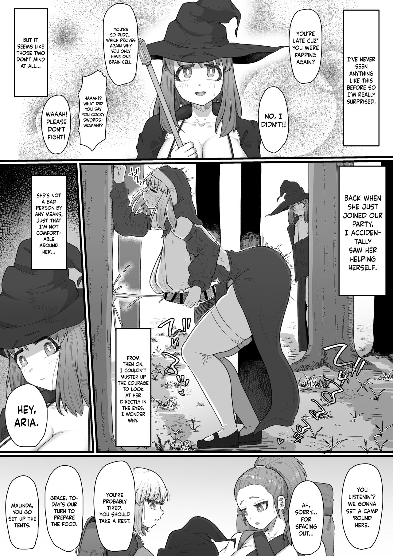 Onna Boukensha x Futanari, Nani mo Okoranai Hazu ga Naku... page 5