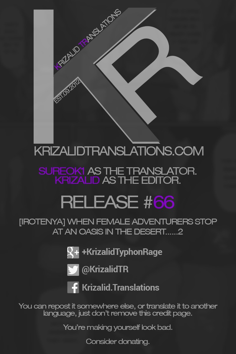 Onna Boukenshatachi ga Sabaku no Oasis ni Tachiyoru to......2 [English] =Krizalid & sureok1= page 36