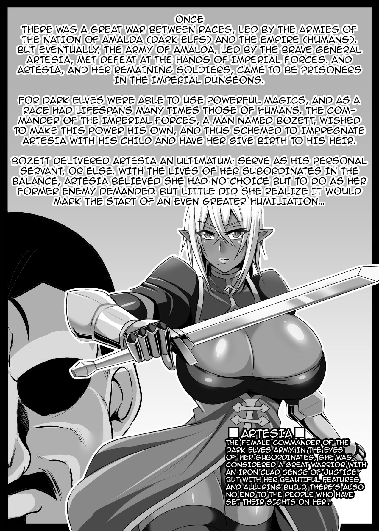 Onna Shougun Artesia - Dark Elf Haramase Choukyou Kiroku page 2