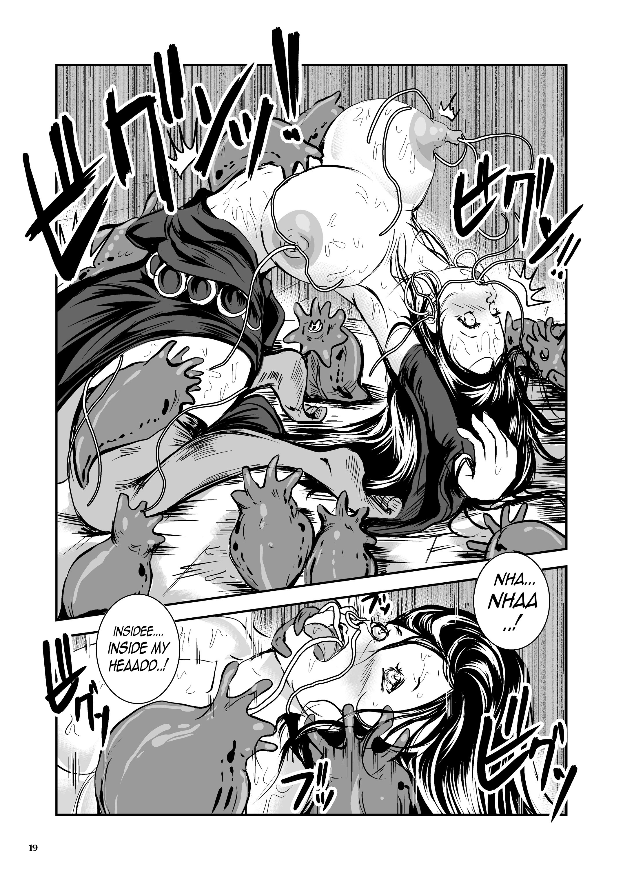 Oonamekuji to Kurokami no Mahoutsukai - Parasitized Giant Slugs V.S. Sorceress of the Black Hair as Aura page 19