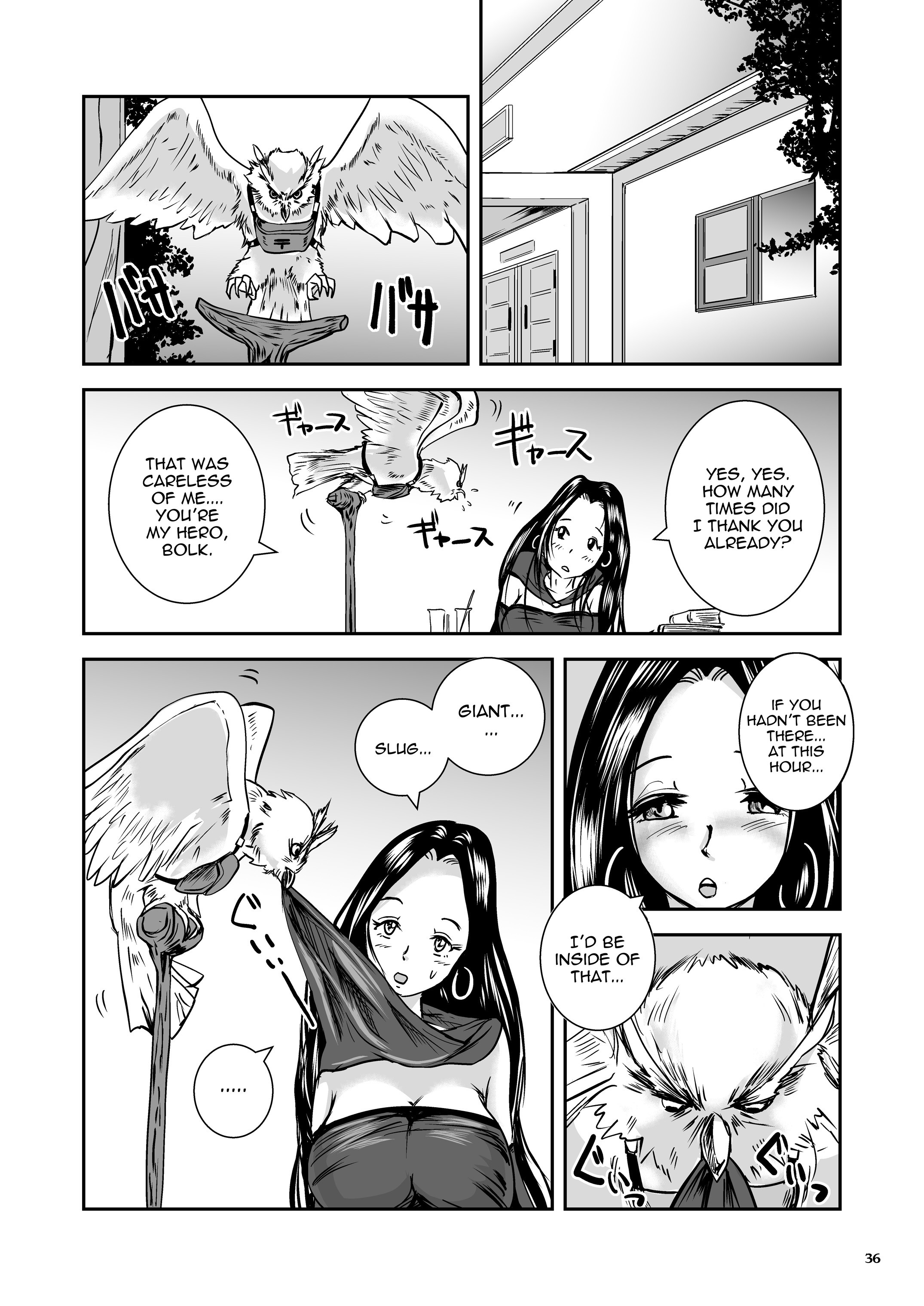 Oonamekuji to Kurokami no Mahoutsukai - Parasitized Giant Slugs V.S. Sorceress of the Black Hair as Aura page 36
