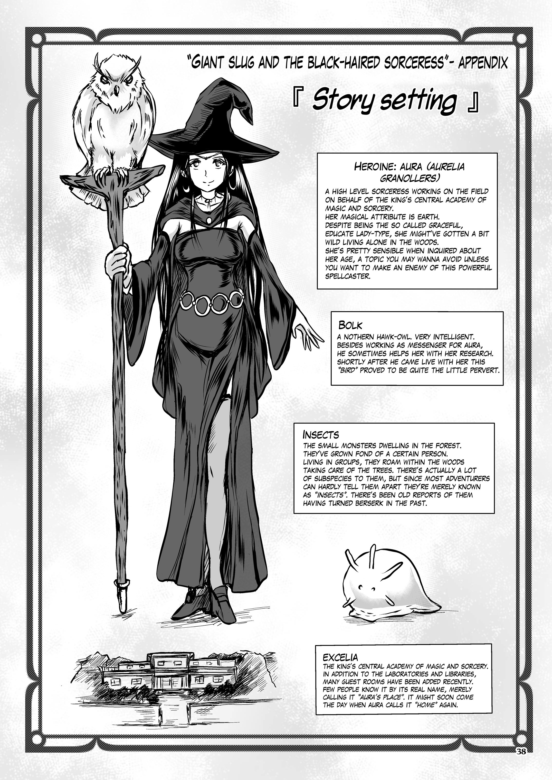 Oonamekuji to Kurokami no Mahoutsukai - Parasitized Giant Slugs V.S. Sorceress of the Black Hair as Aura page 38