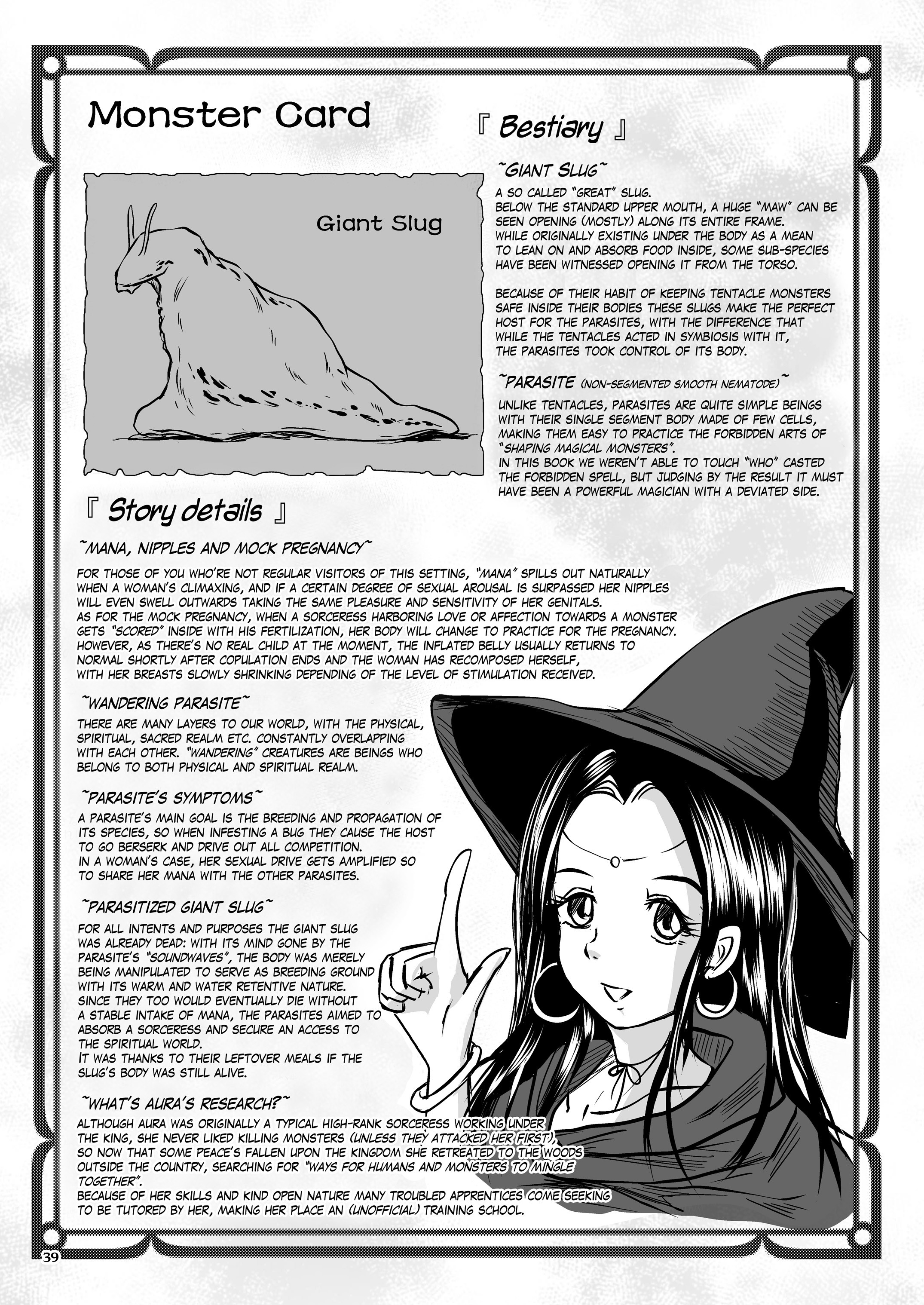 Oonamekuji to Kurokami no Mahoutsukai - Parasitized Giant Slugs V.S. Sorceress of the Black Hair as Aura page 39