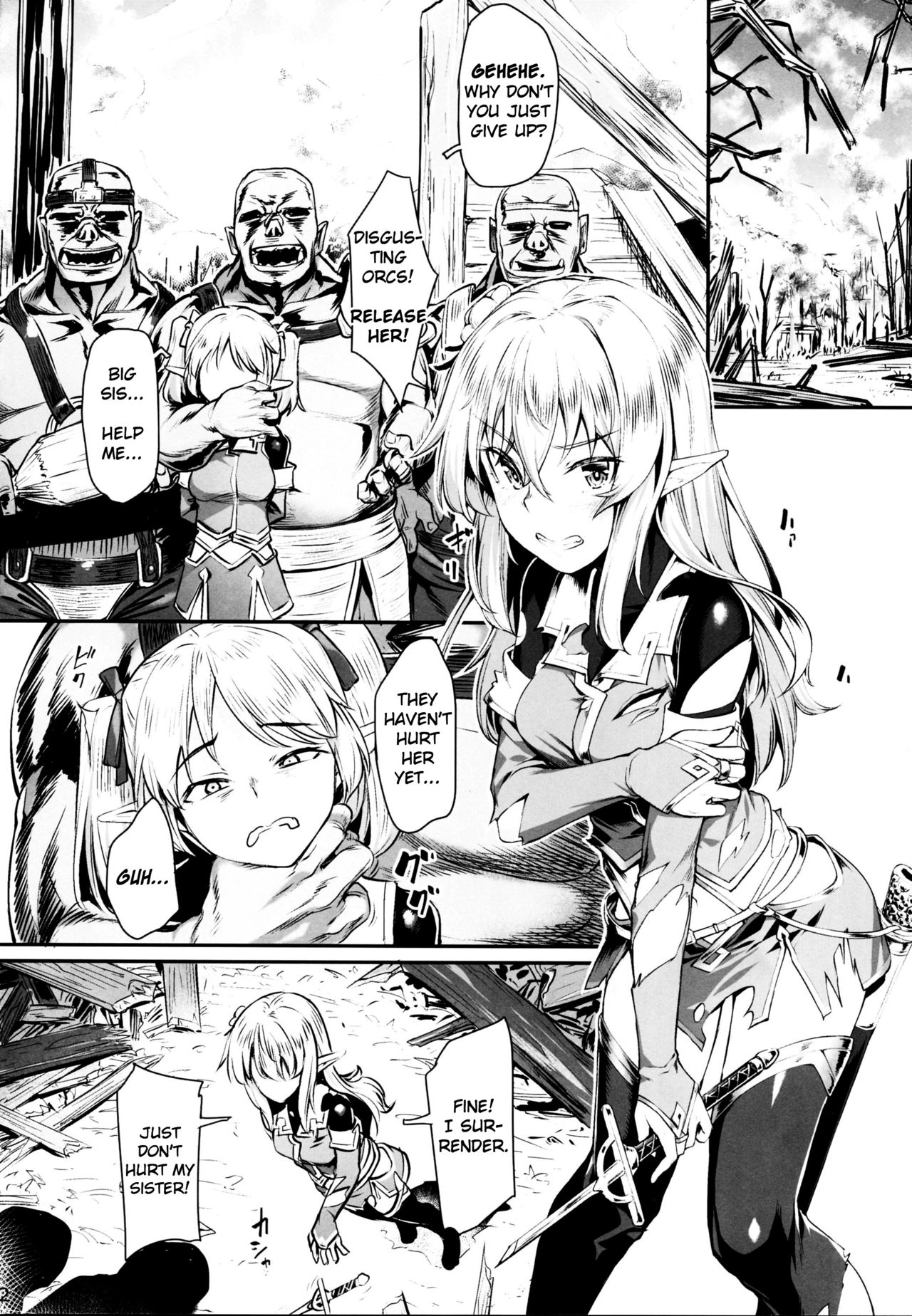 Orc ni Torawareta Elf wa page 4