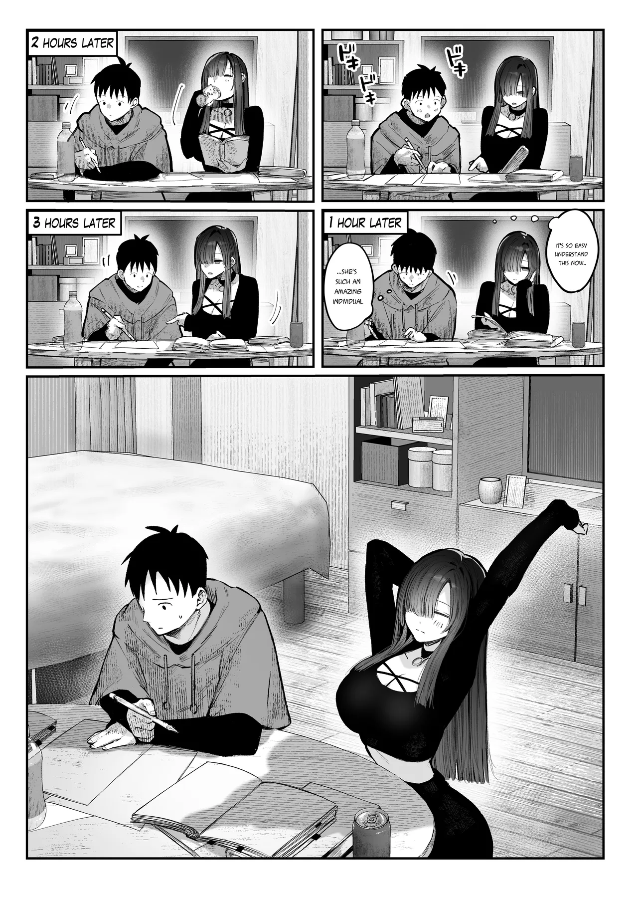 Oshiete Ageru ~Kyonyuu Bijin Onee-san to Rouninsei no Boku no OO na Ohanashi Zenpen~ page 35