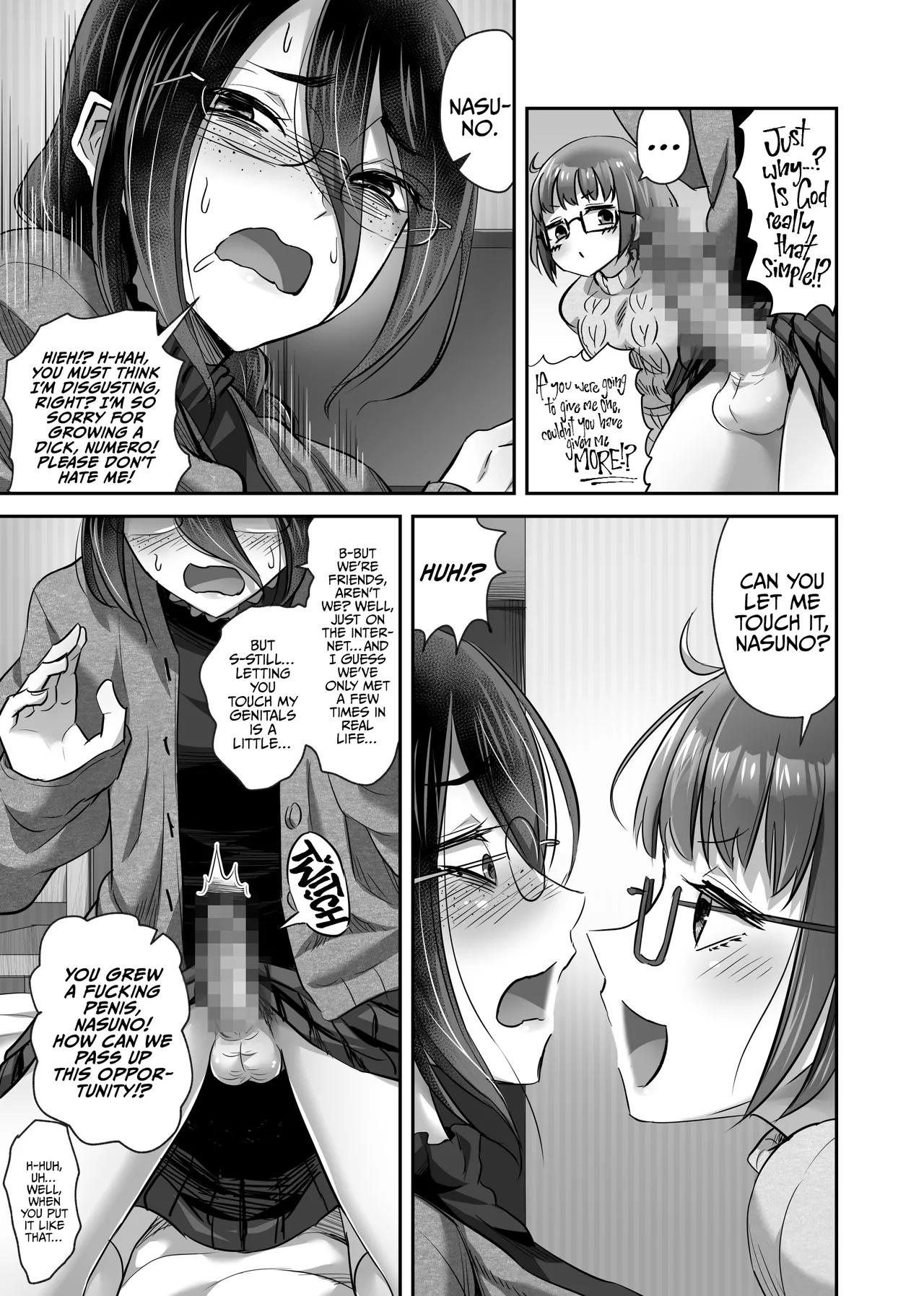 Otaku Tomodachi ni Aru Hi Totsuzen Ochinchin ga Haetara...!? - The Day My Nerdy Friend Suddenly Grew A Penis! page 4