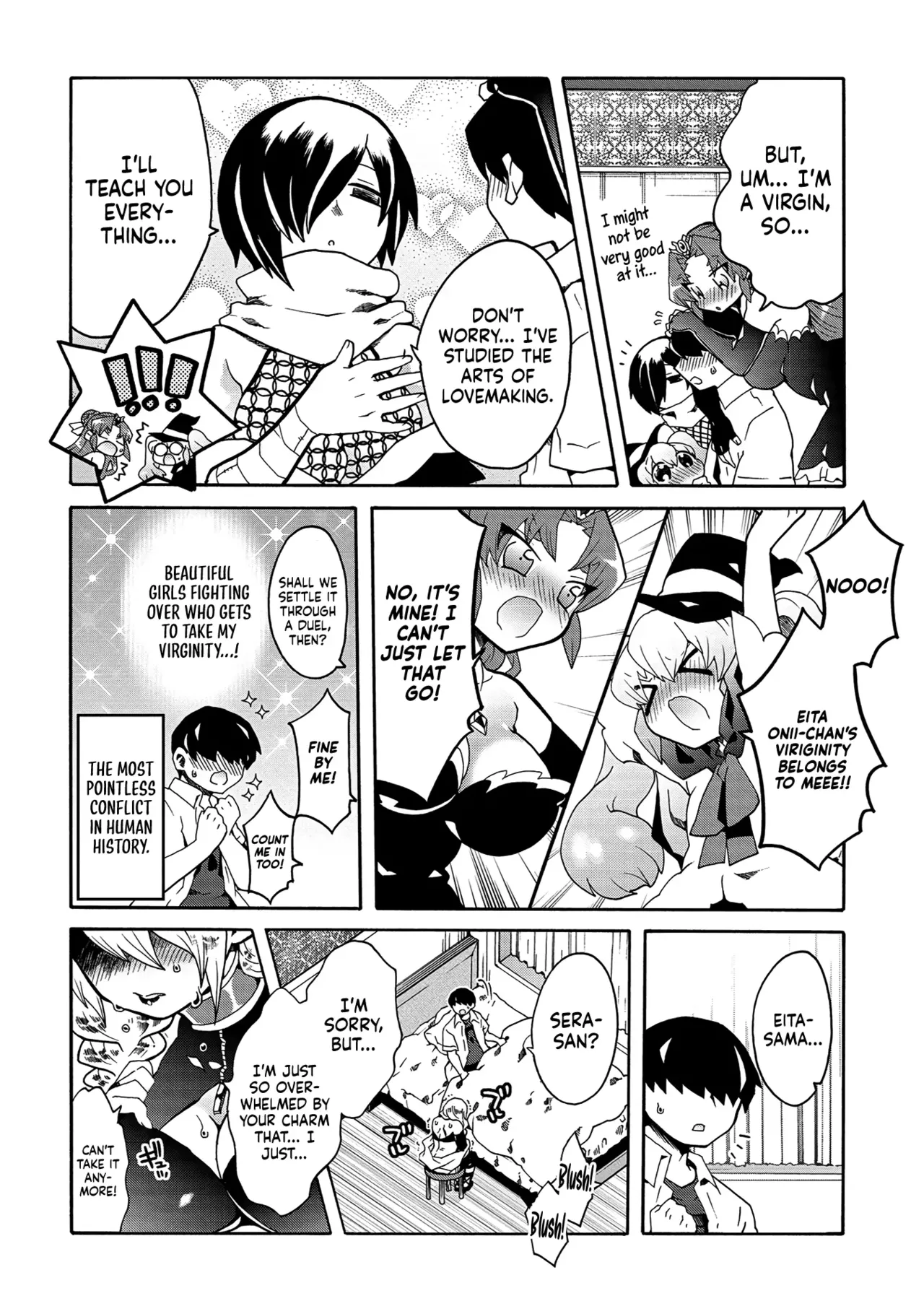 ; Otherworldly Harem with Extremely Erotic Cheats Comic Anthology page 110