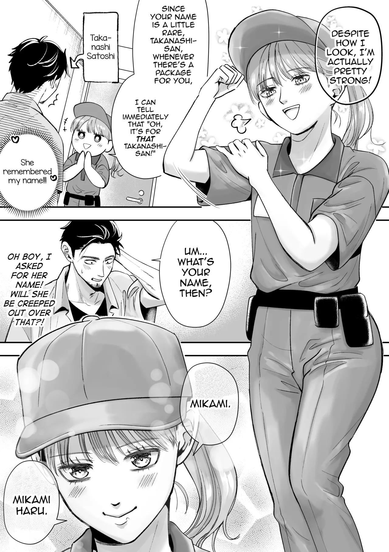 Otoko no Ko otodokeshimasu! ~Itsumo kuru Haitatsuin-san ga masaka no Otoko no Ko dattakedo mayowazu hameta~ page 8