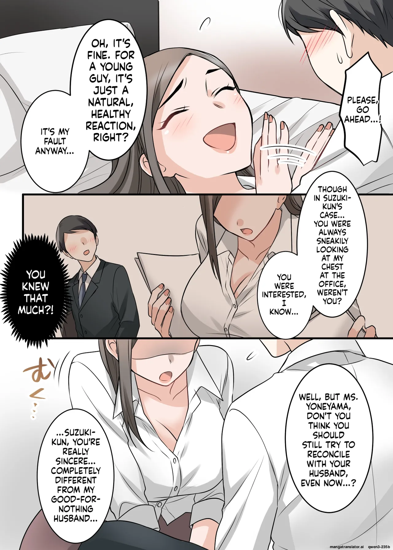 Otokomasari na Kyonyuu Hitozuma Joushi to Amaama SeFri Kankei ni Natta Ken page 19