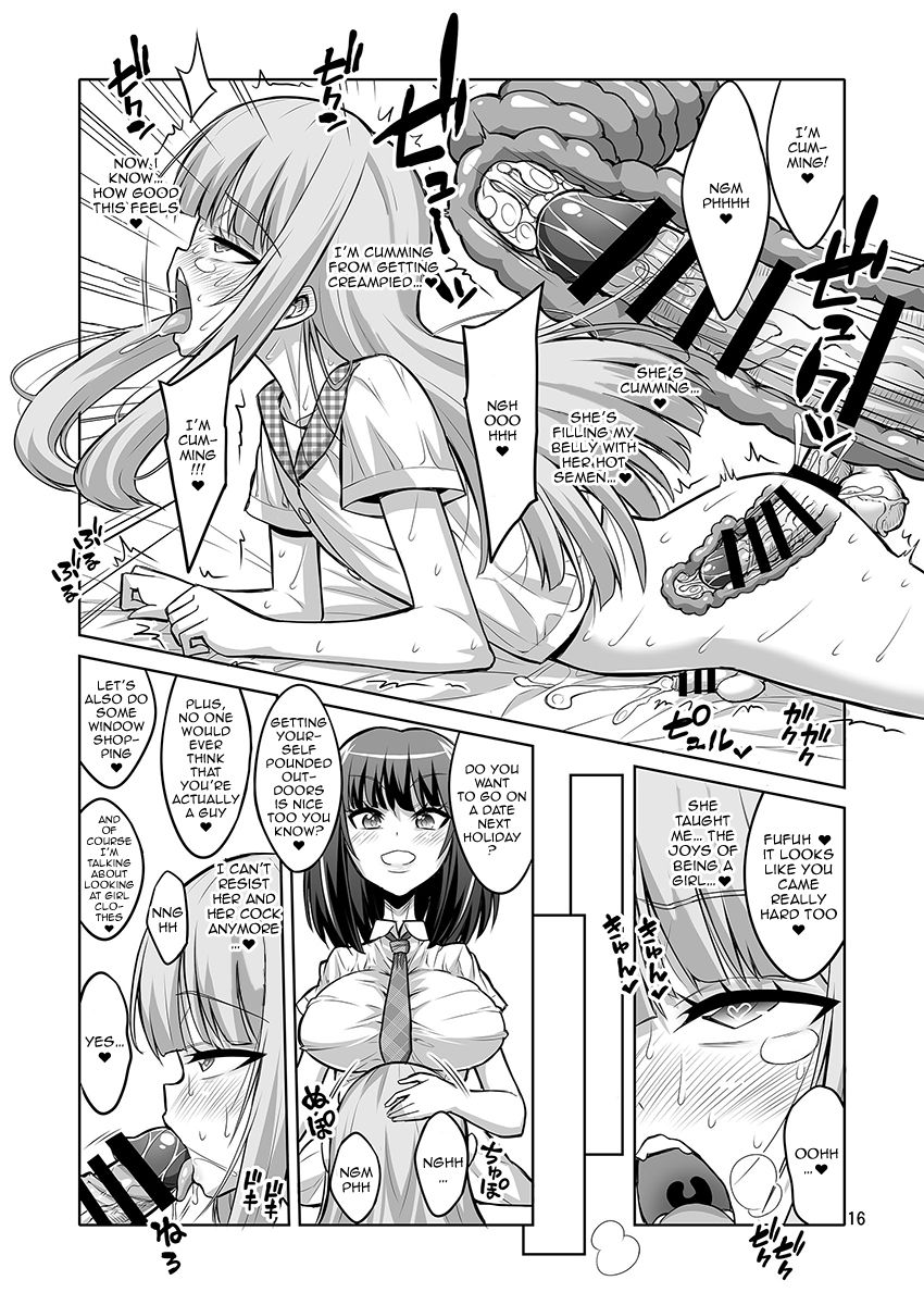 Otokonoko ga Futanari JK DeliHeal o Yondara Byou de Mesu Ochi shichaimashita. page 14