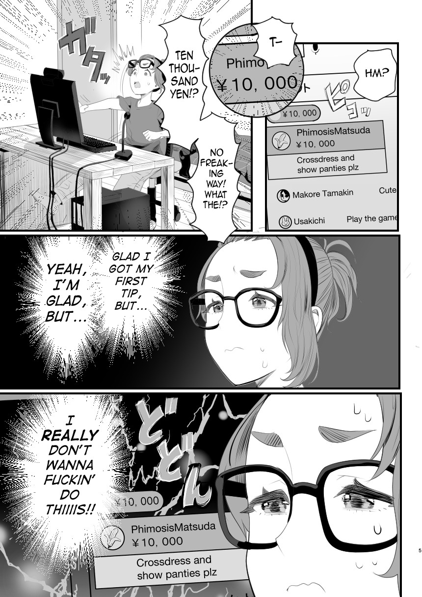 Otokonoko Haishinsha Nagesen ni Noserarete Hamerarechaimashita page 5