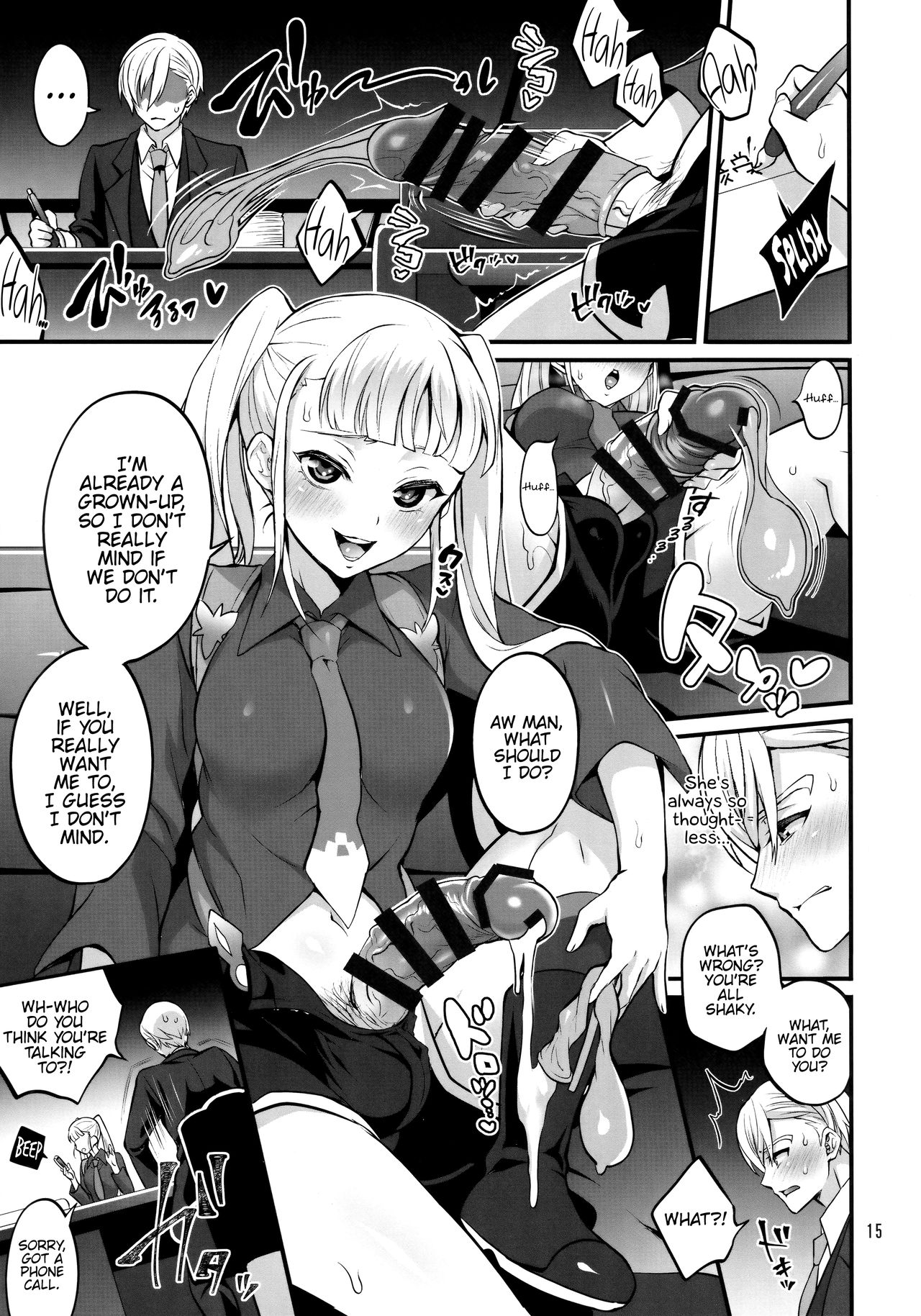 Otona ni Natte mo Kawarazu Futanari Elle ni Furimawasareru! page 14