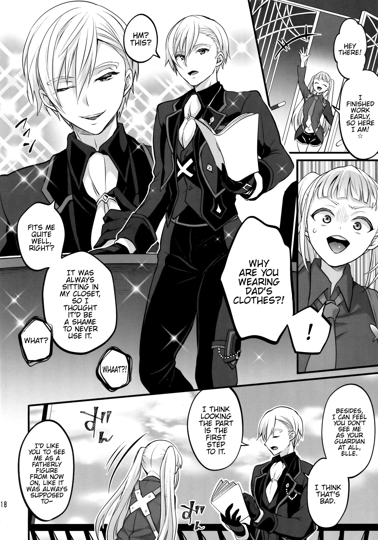 Otona ni Natte mo Kawarazu Futanari Elle ni Furimawasareru! page 17