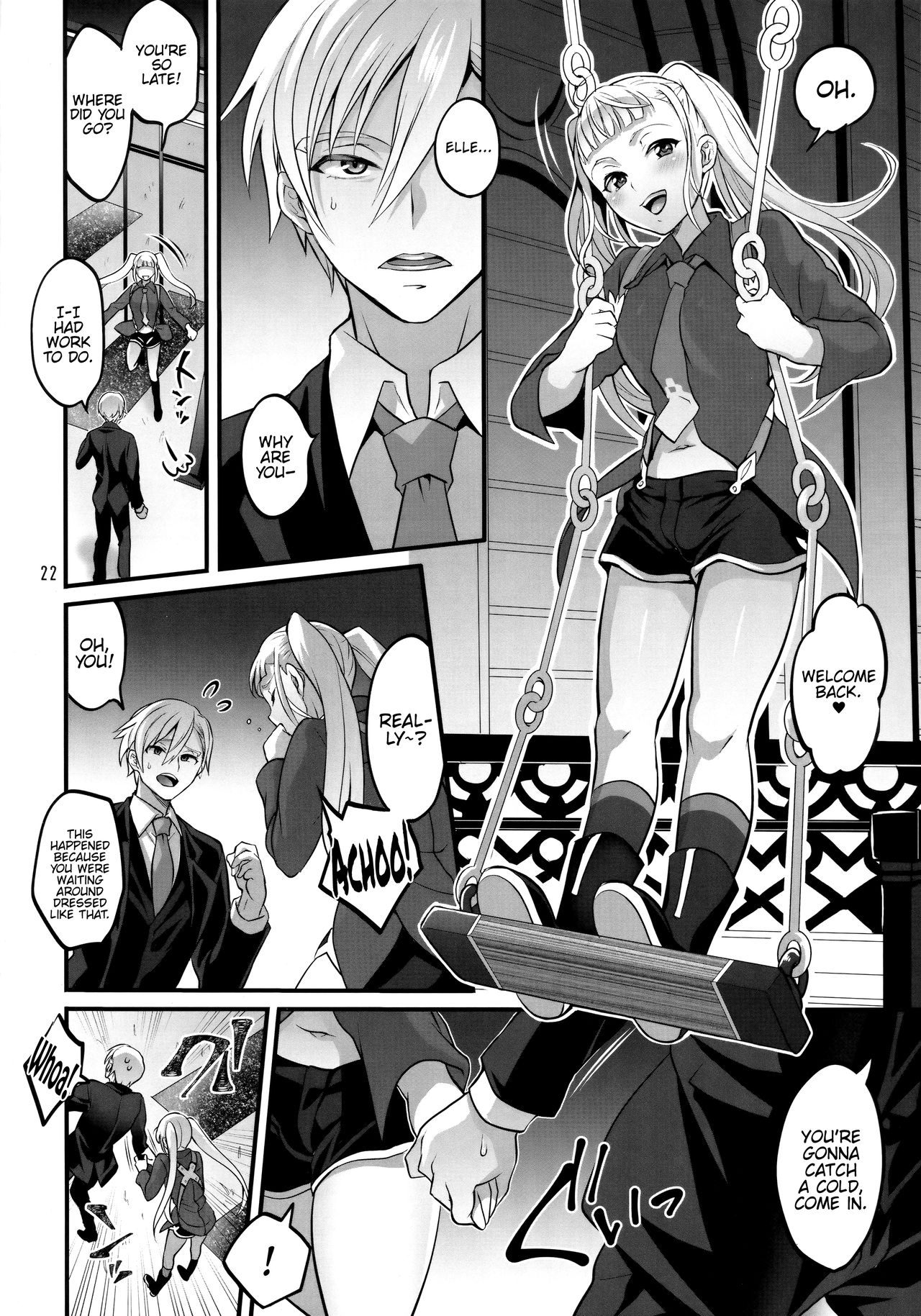 Otona ni Natte mo Kawarazu Futanari Elle ni Furimawasareru! page 21